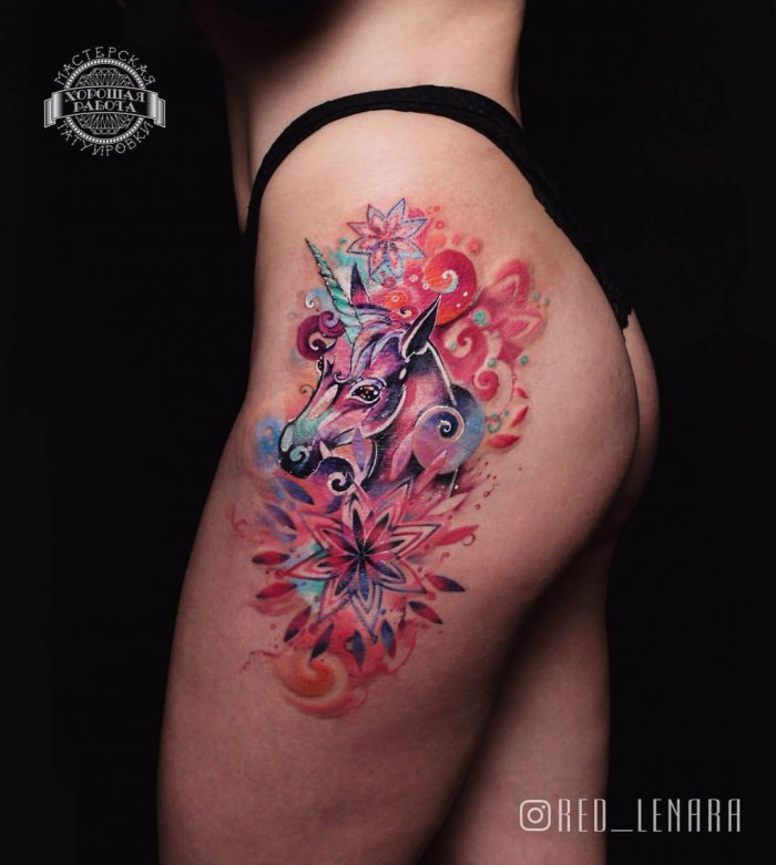 цветы татуировки