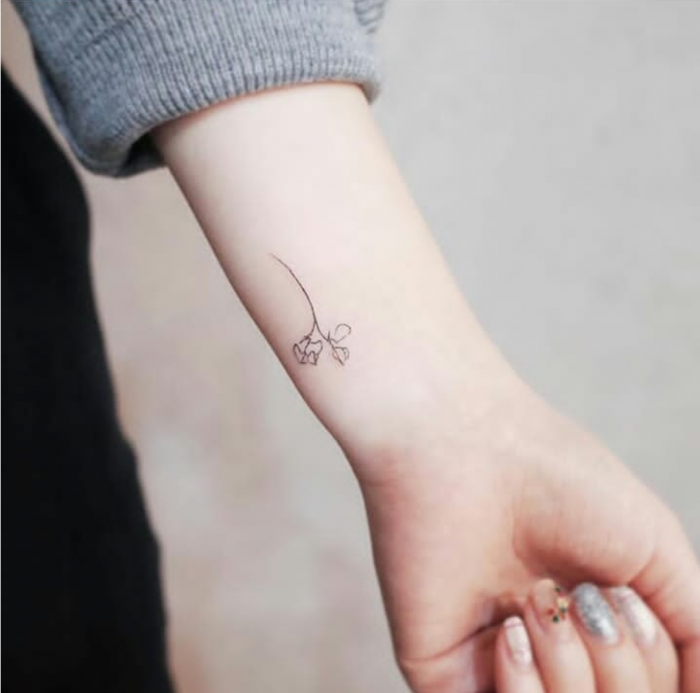 минималистичные тату