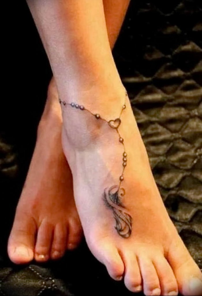татуировка на щиколотке
