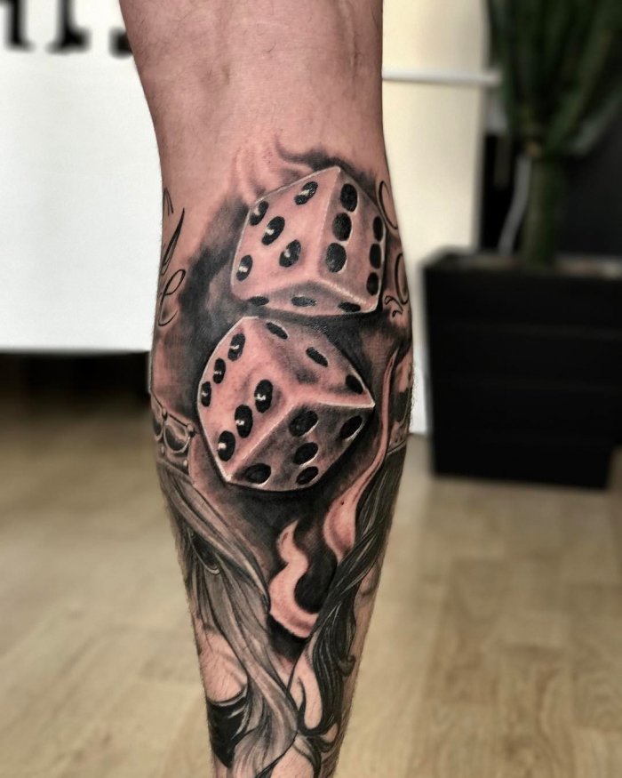 тату на икре