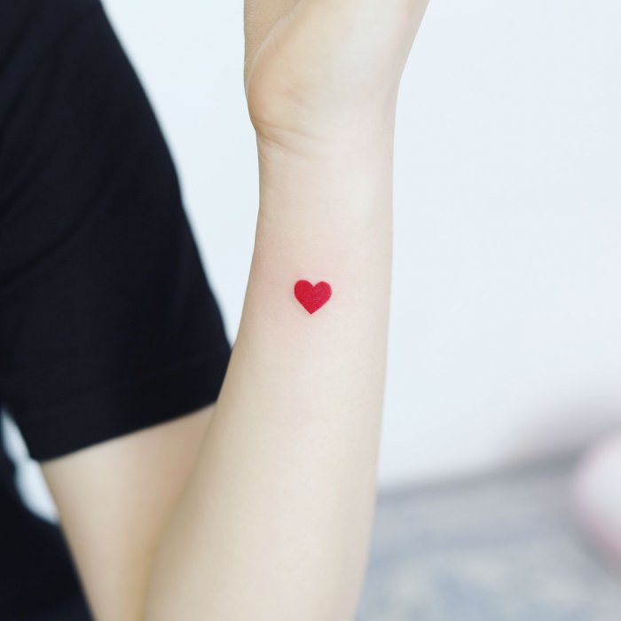 сердечко тату