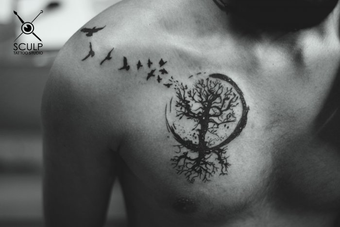тату древо