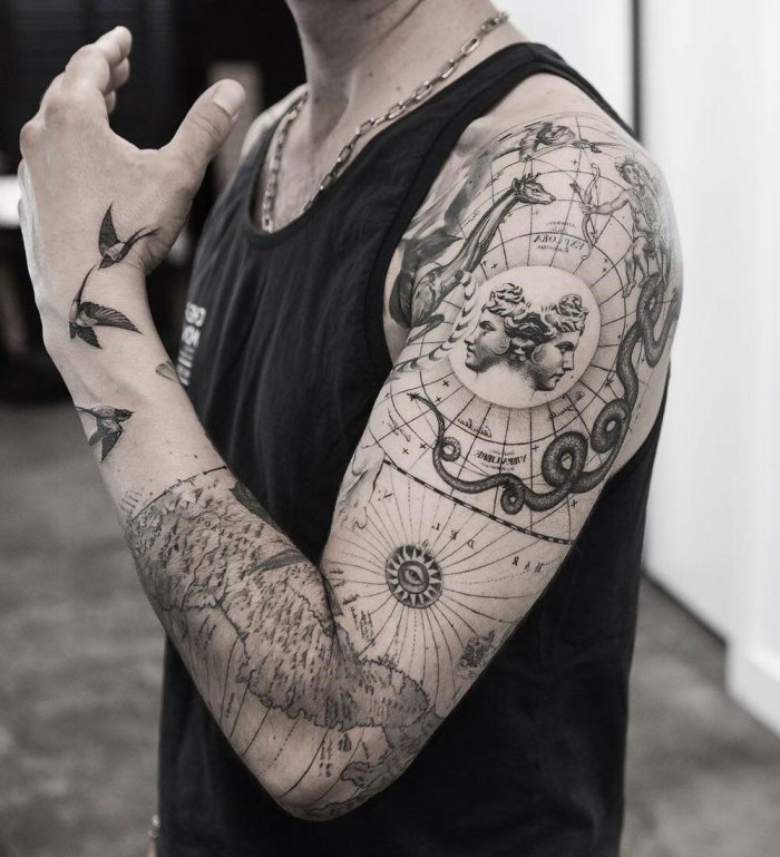 татуировки в стиле