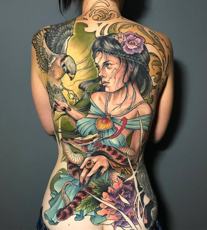 большие татуировки