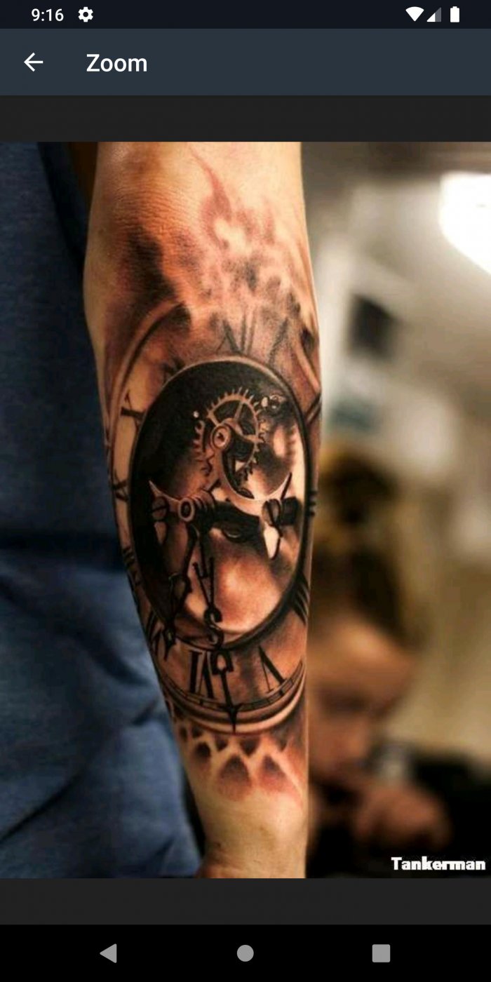 тату часы