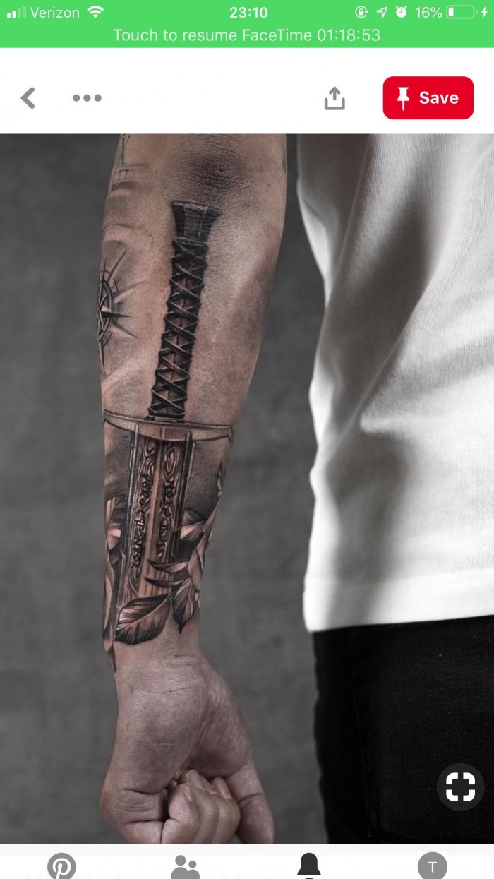 мужские татуировки на предплечье