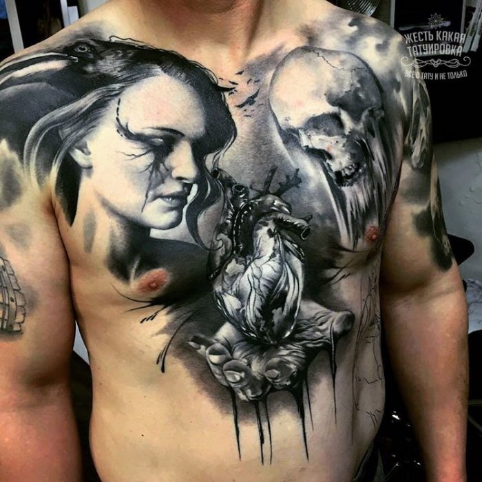 тату мужские крутые 3d