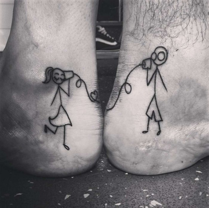 парные татуировки для влюбленных