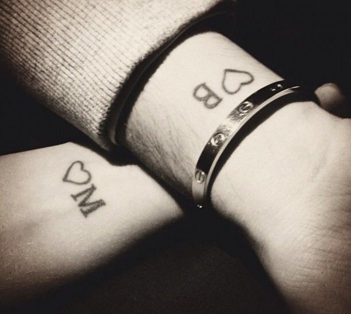 татуировки для влюбленных пар
