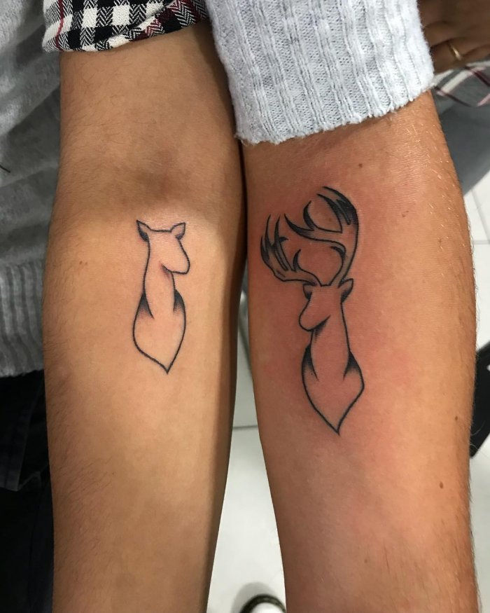 парные татуировки для влюбленных