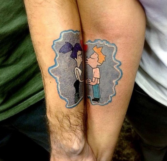парные тату для влюбленных