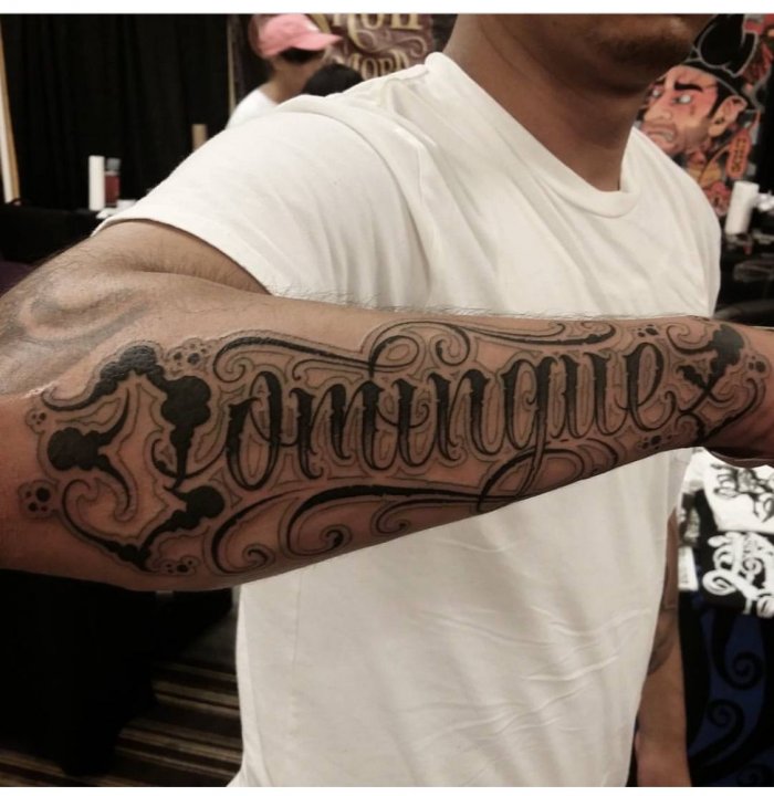 татуировки на руке мужские надписи