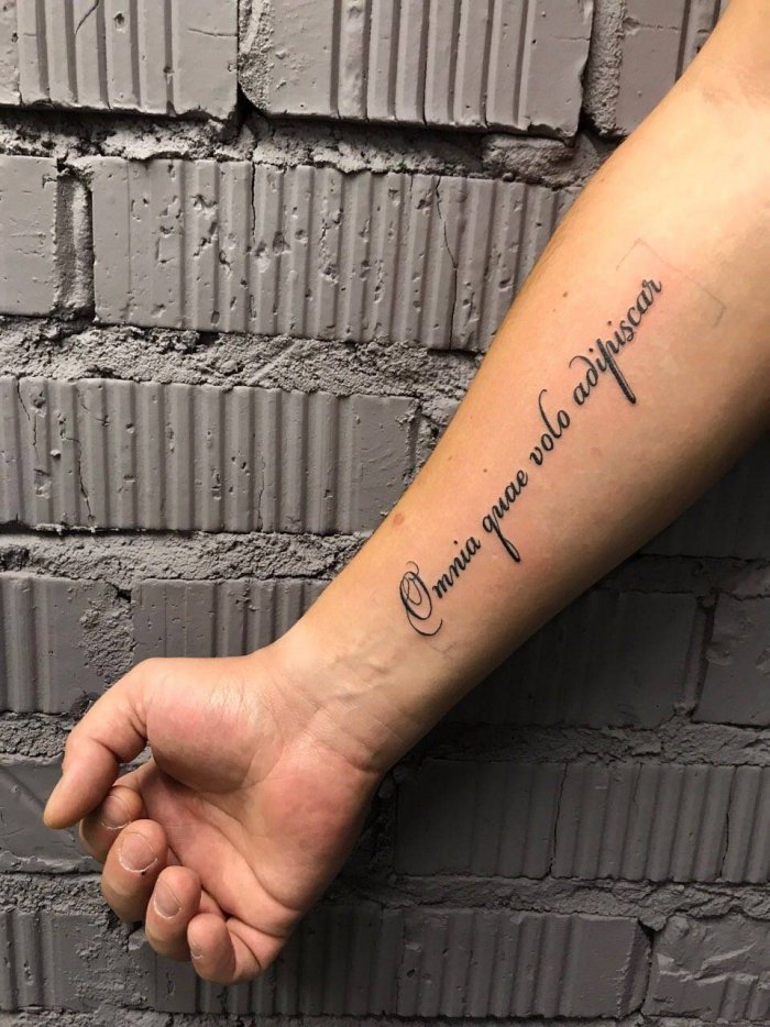 тату надписи для мужчин