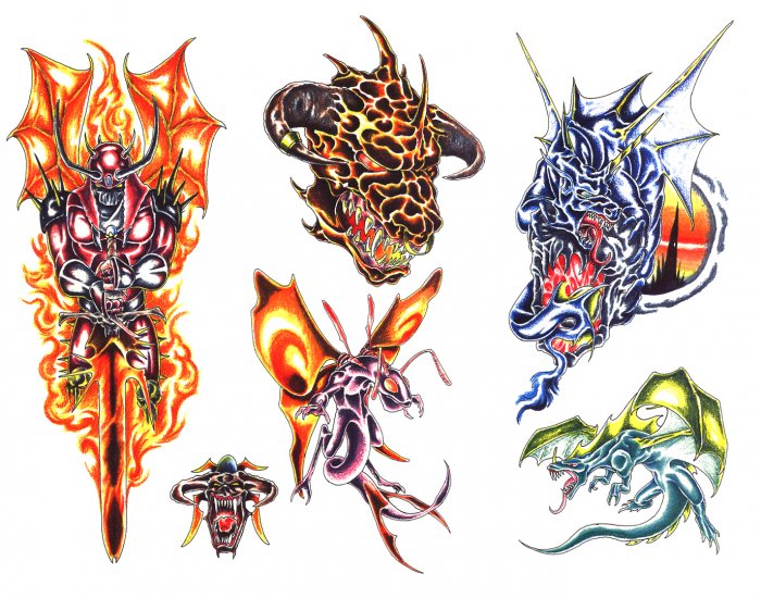 тату эскизы мужские цветные