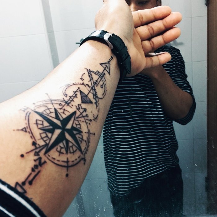 тату на руке для мужчин