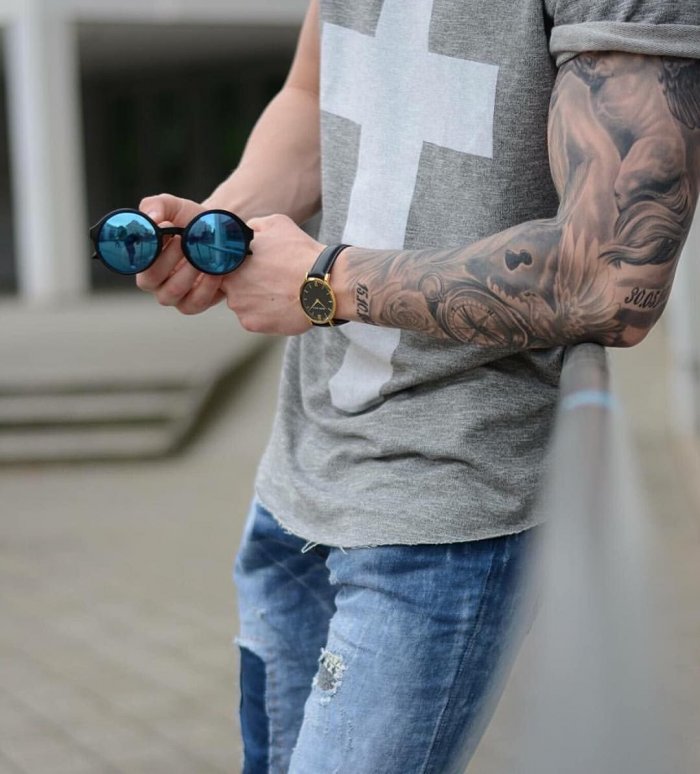 мужские тату на руке