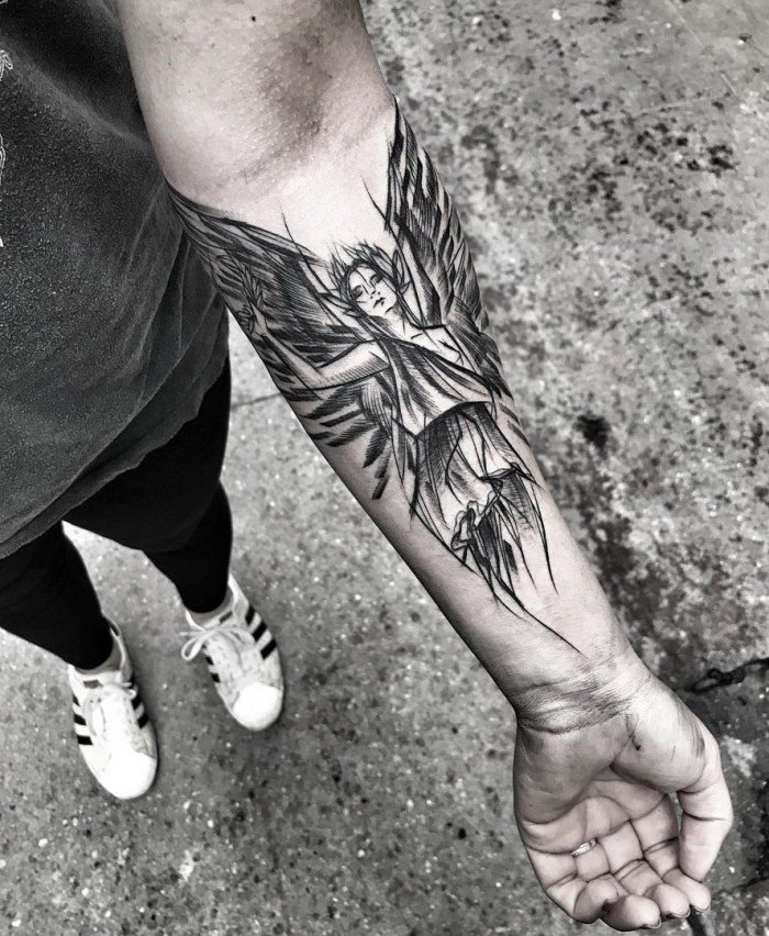 мужские татуировки на предплечье