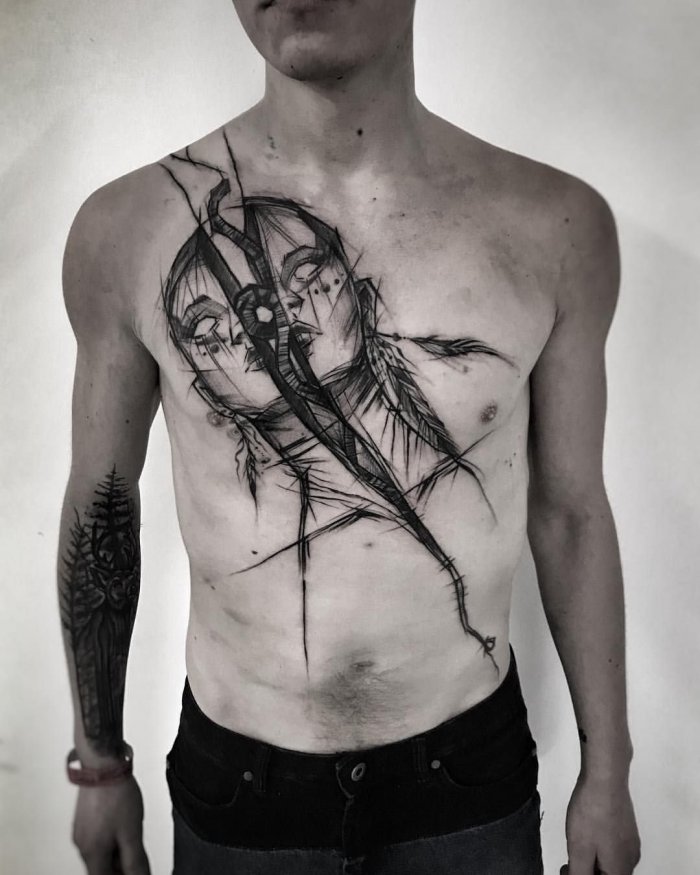 мужские татуировки