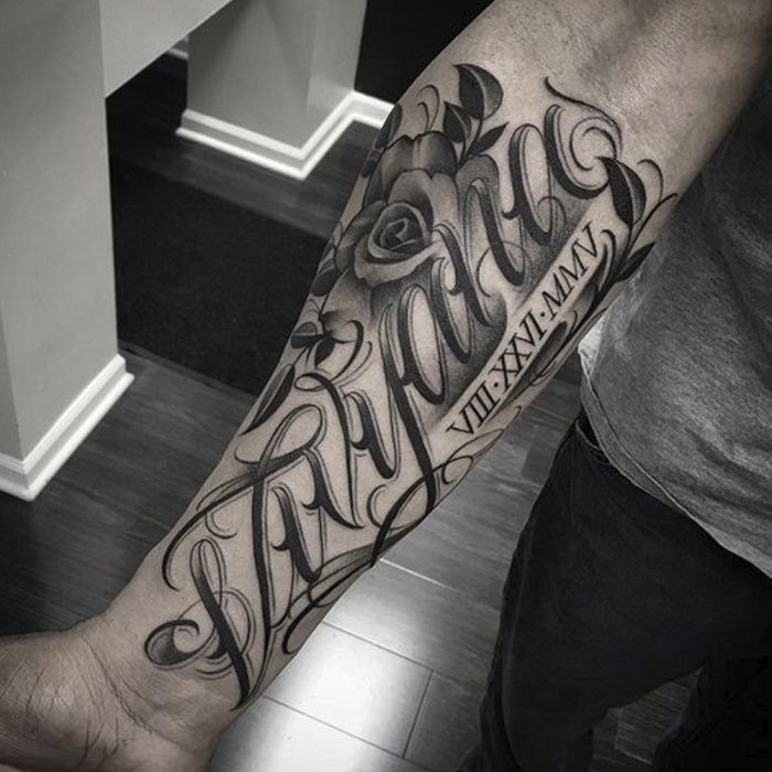 тату на предплечье мужские