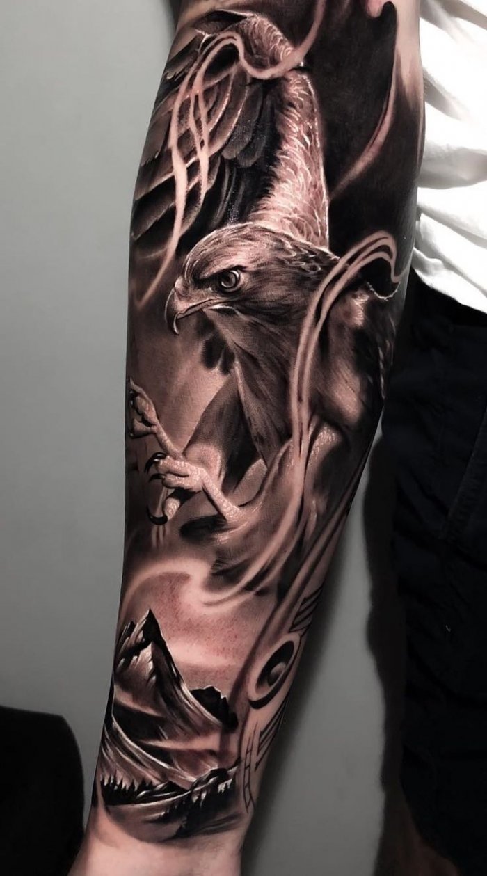 тату на предплечье