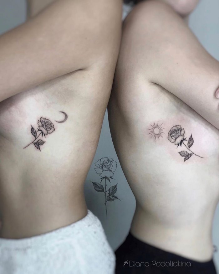 парные татуировки