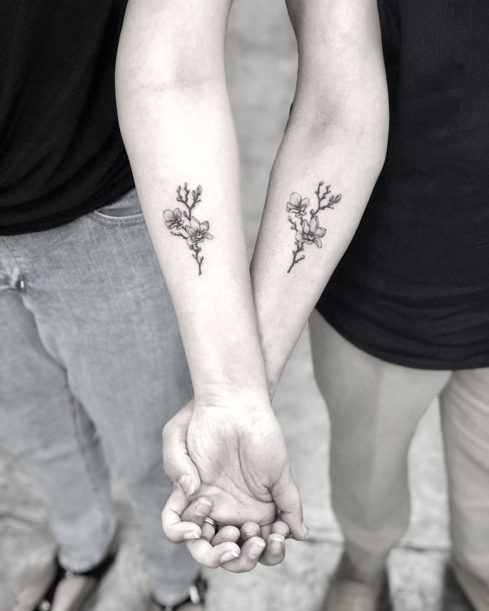 парные татуировки