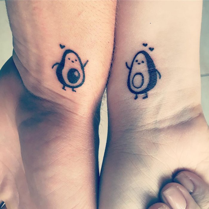 маленькая парная тату