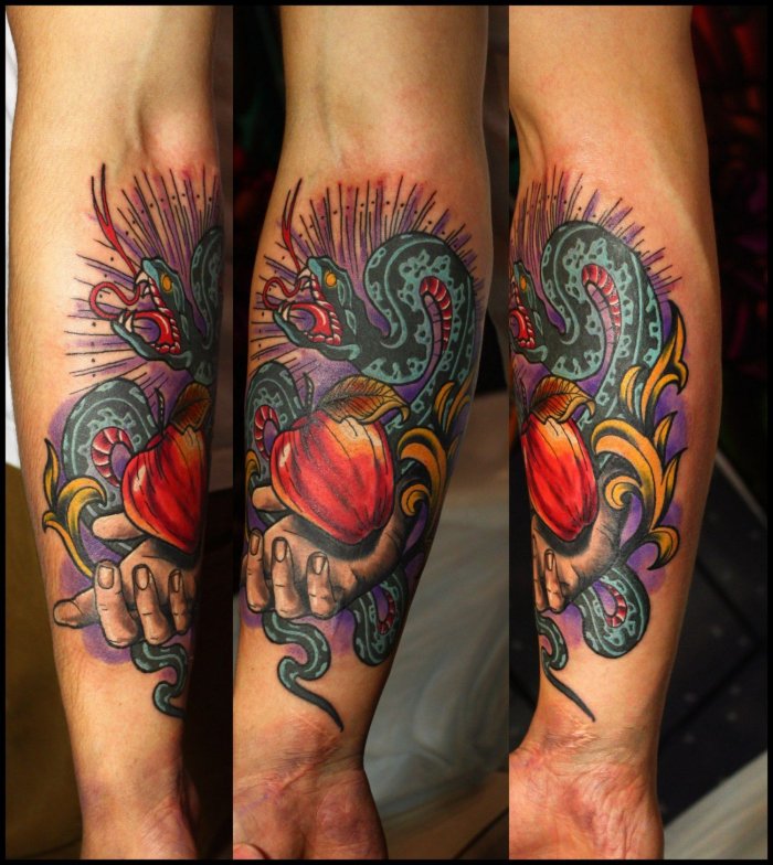 предплечье тату