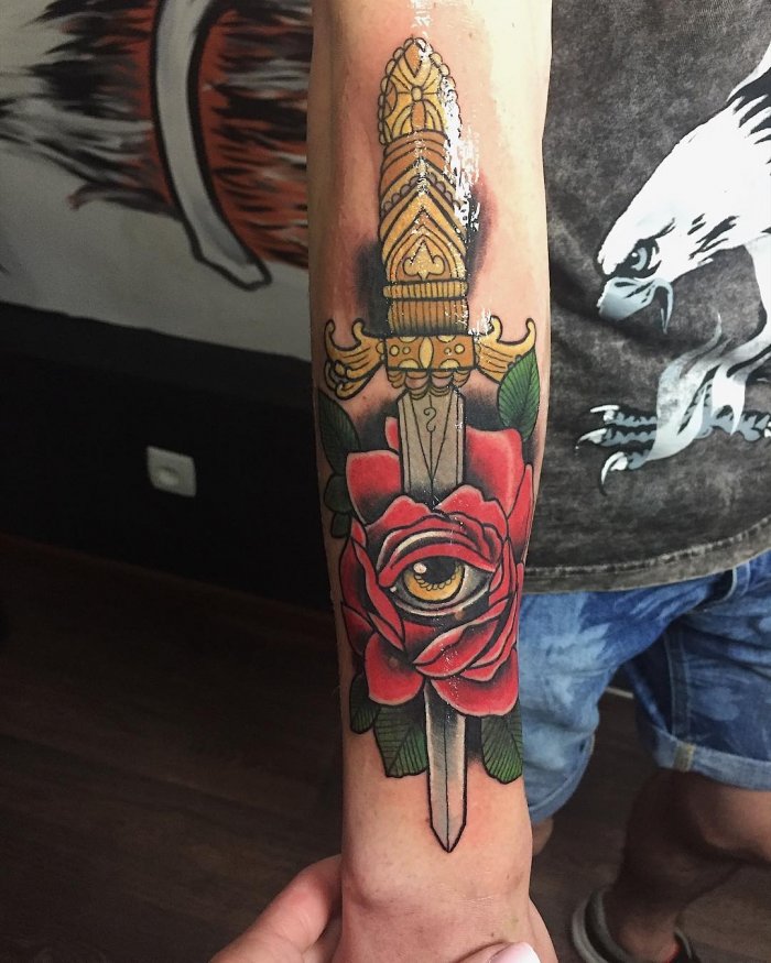 тату на предплечье