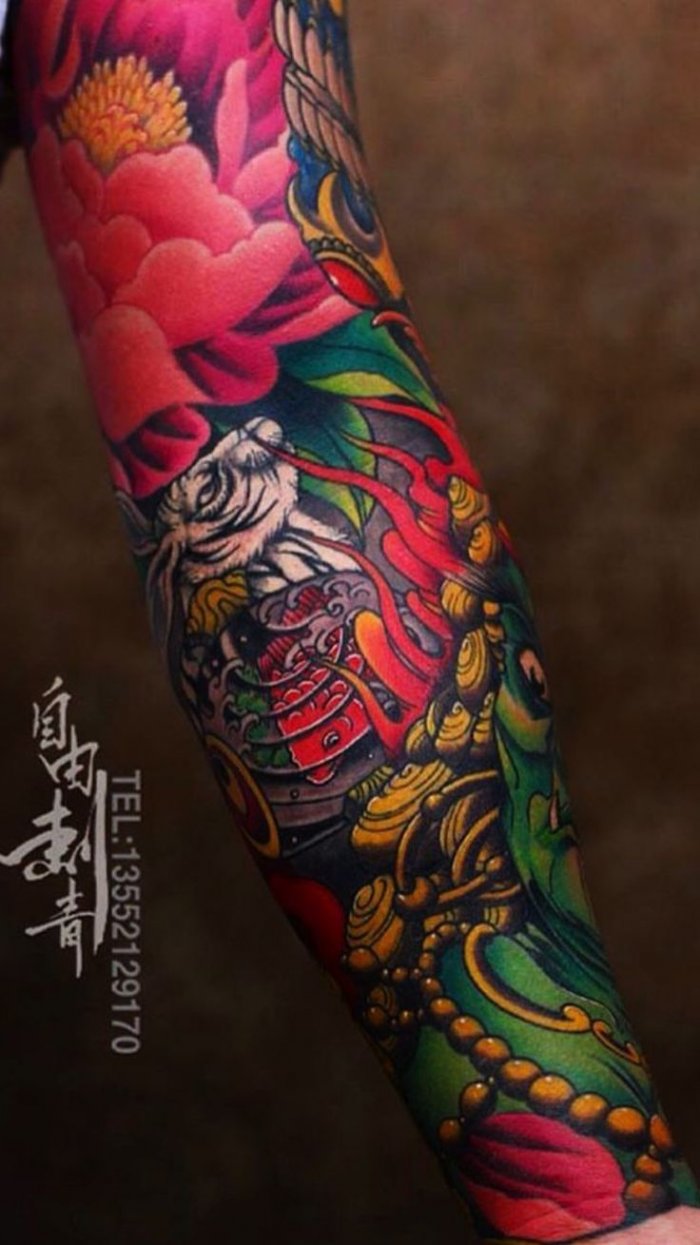 цветные татуировки