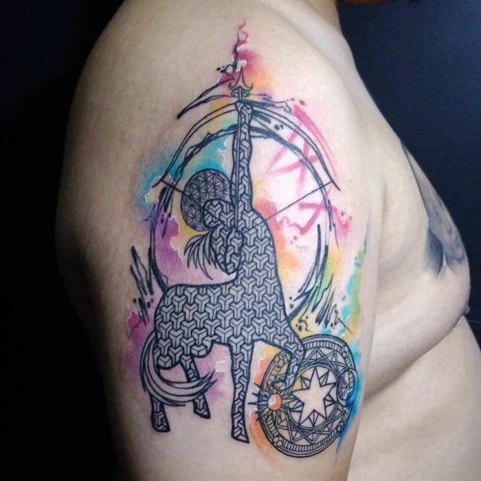 яркие татуировки