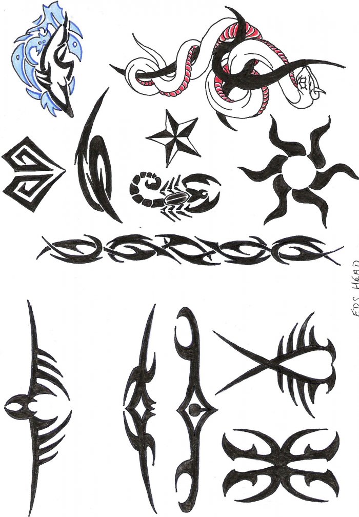 эскизы татуировок трайбл