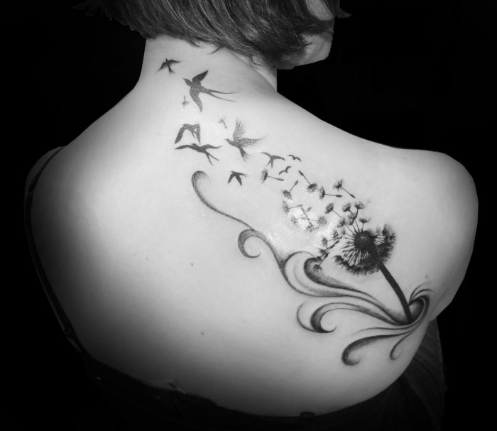 тату одуванчик