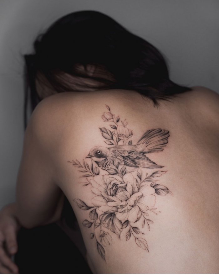 татуировки цветы