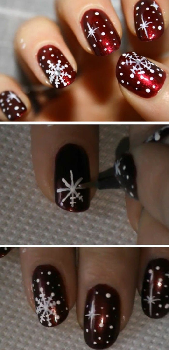 Простые идеи для маникюра на новый год