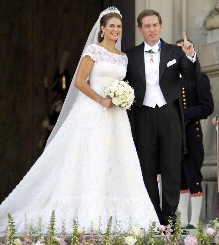 Принцесса Швеции Мадлен свадебное платье