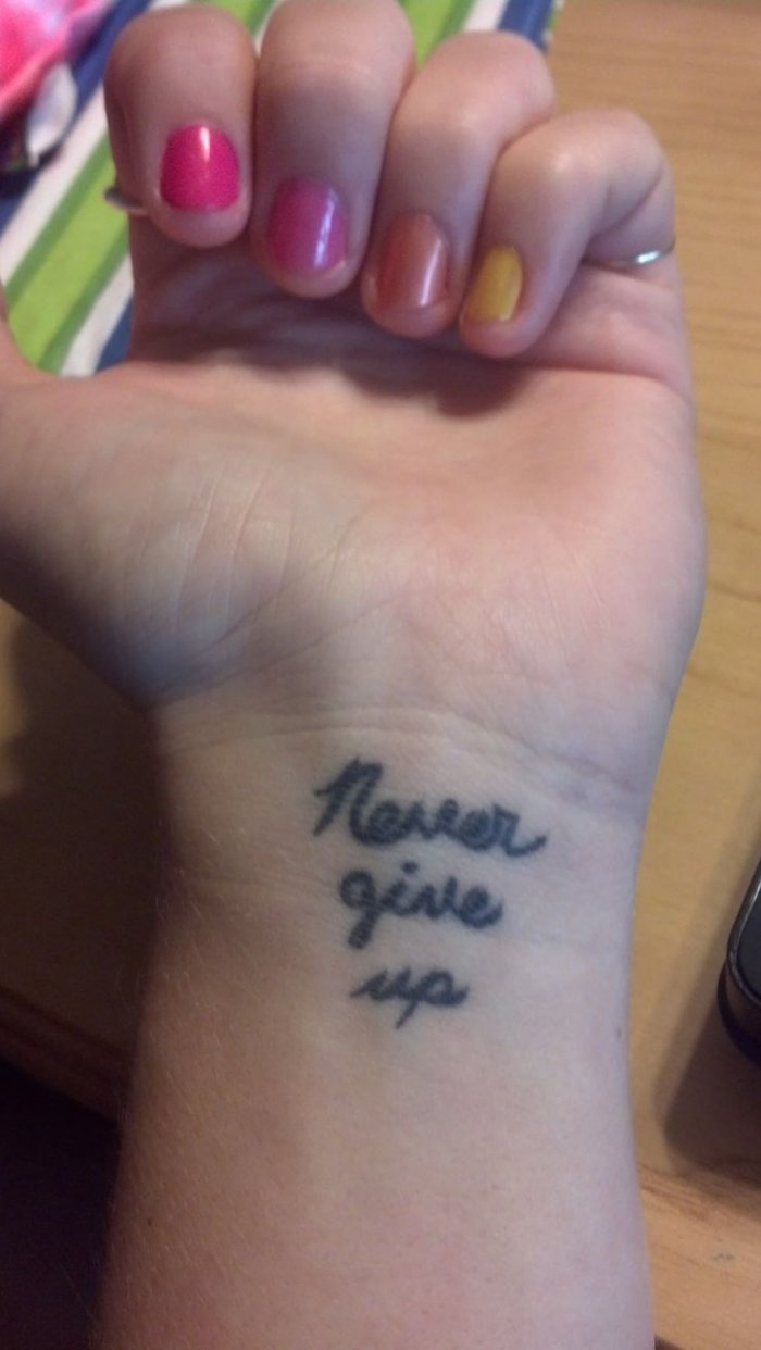 Тату не сдаваться