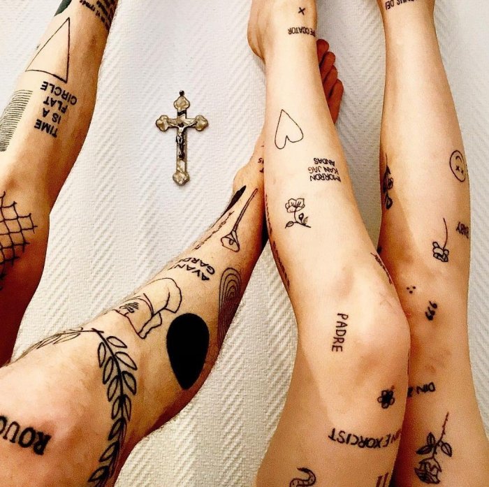 Рукав с маленькими тату