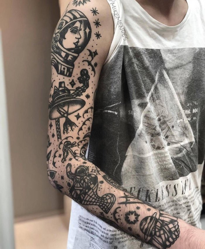 Тату в разных стилях