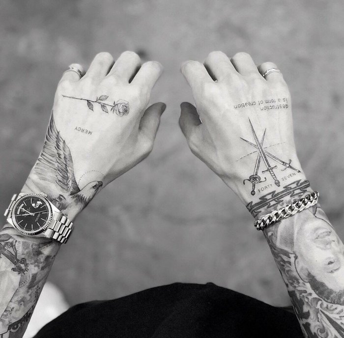 Татуировки на руке мужские