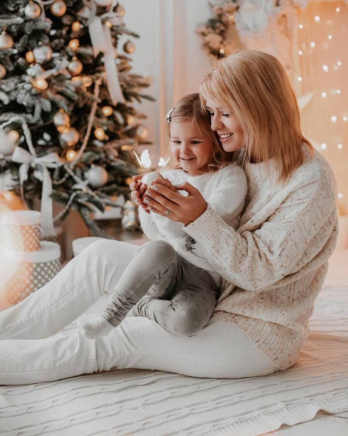 Новогодняя фотосессия семейная