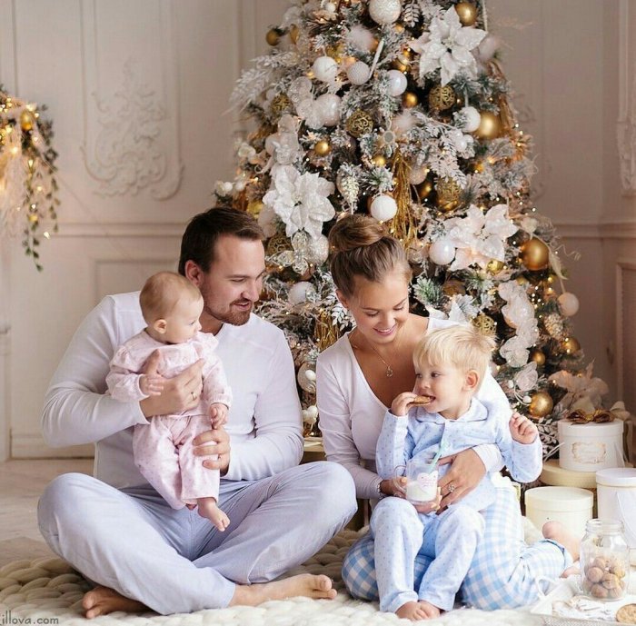 Семейная Новогодняя фотосессия с ребенком
