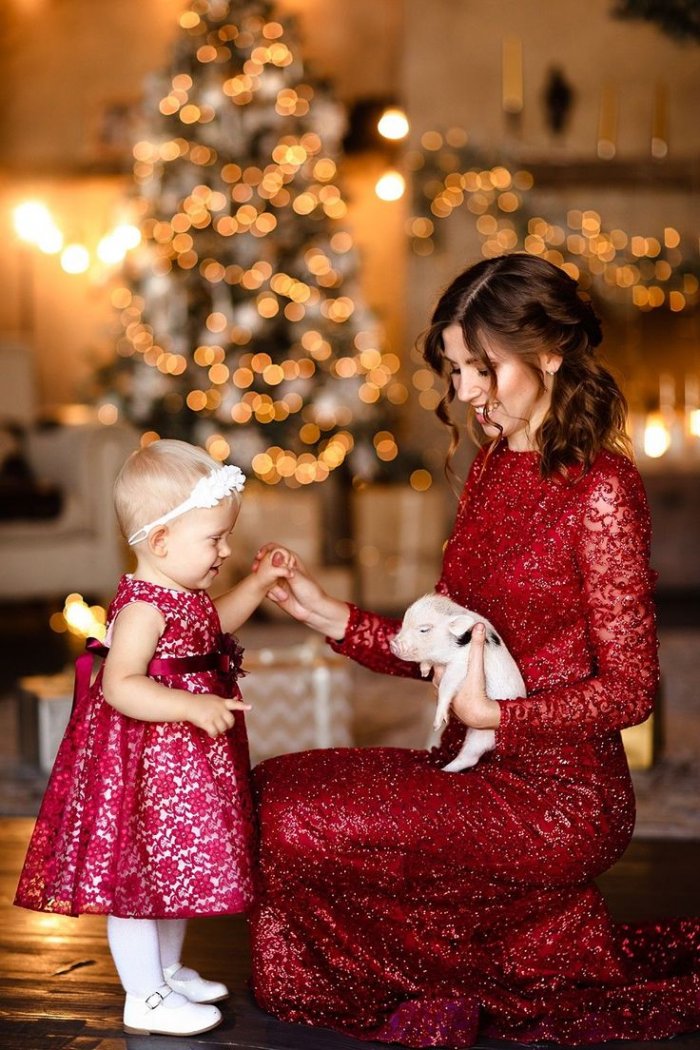 Новогодняя фотосессия в студии