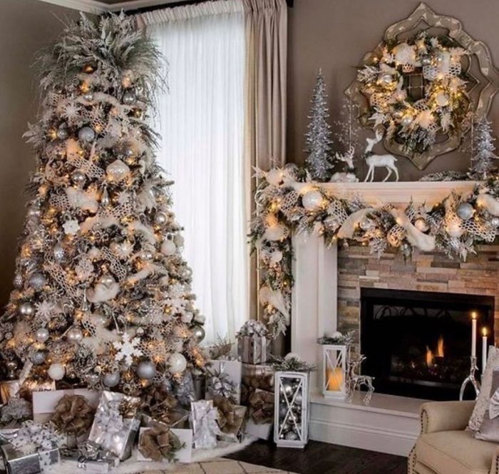 Новогодняя елка в маленькой комнате где расположить