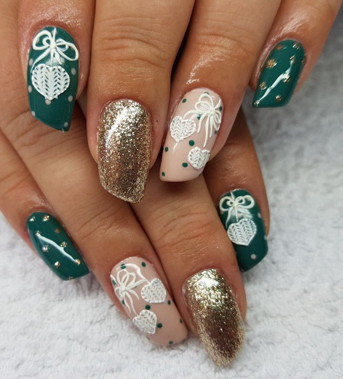 Красивые ногти на новый год