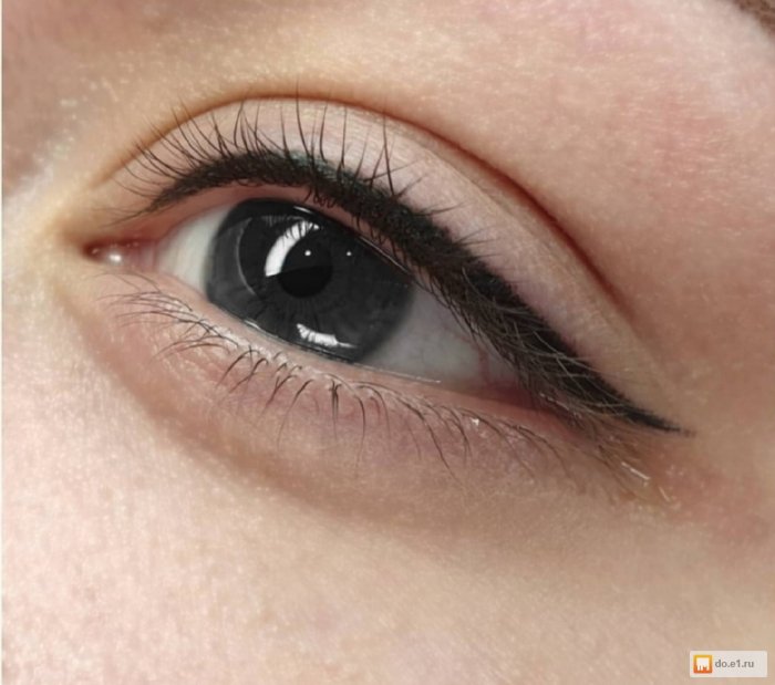 Перманентный макияж глаз стрелки