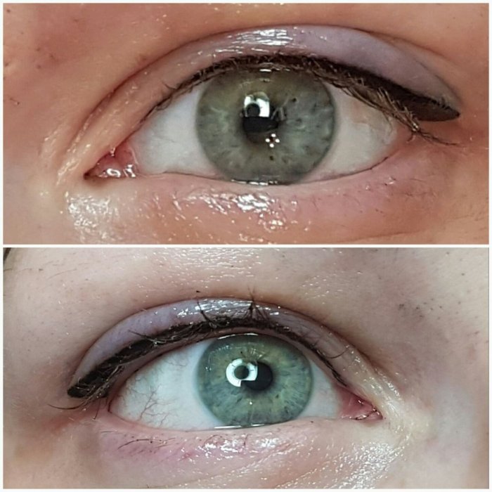 Межресничный перманентный контур