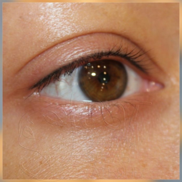 Перманентный макияж век межресничка