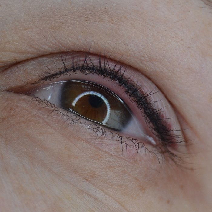 Татуаж век межресничное пространство с растушевкой