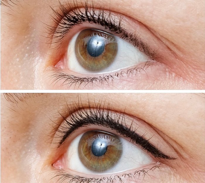 Межресничный перманентный контур